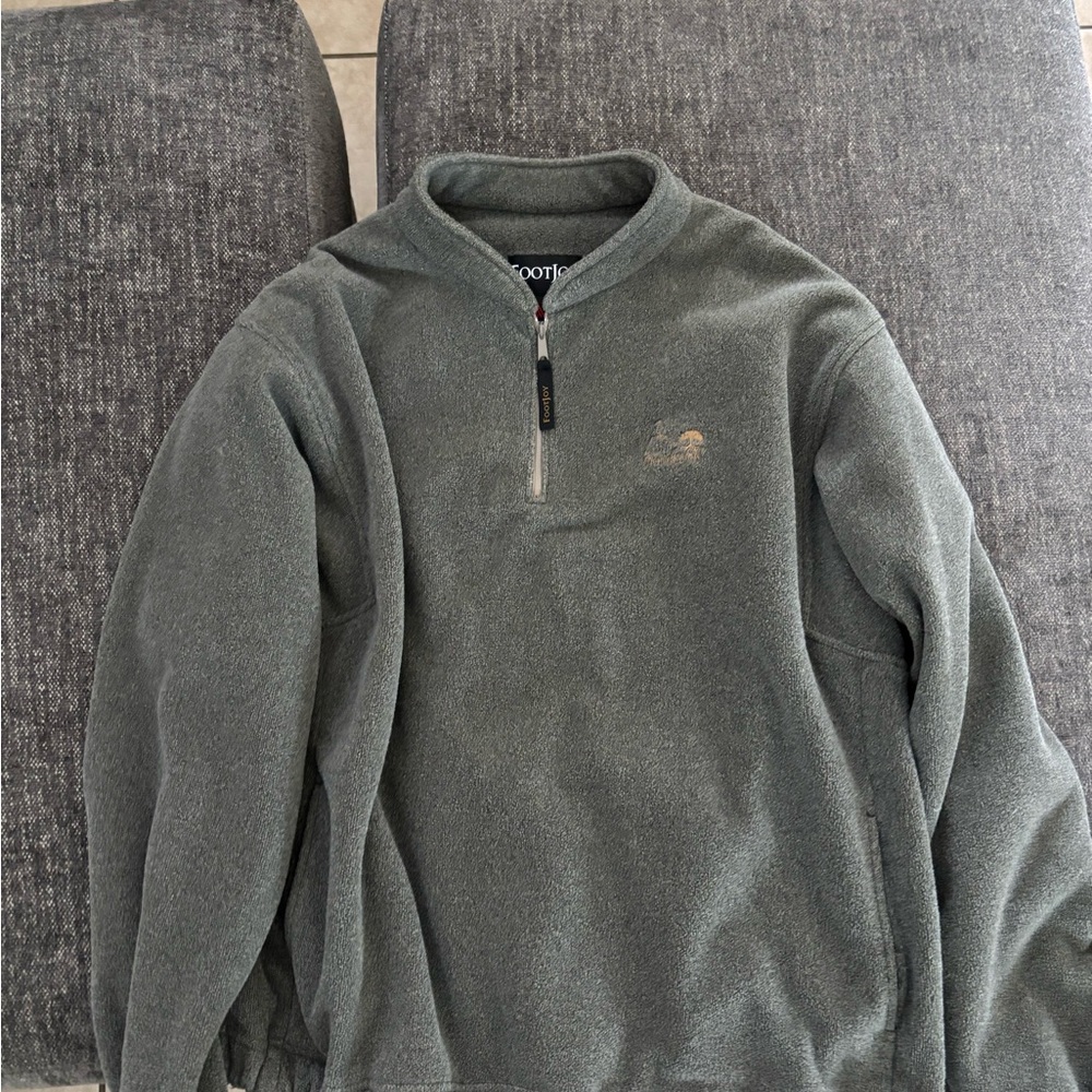 FootJoy Olive Zip-Up Sweater